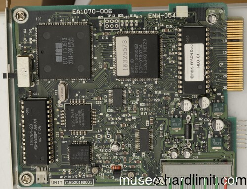 MFM and RLL hard drive controller in a Epson PC Portable