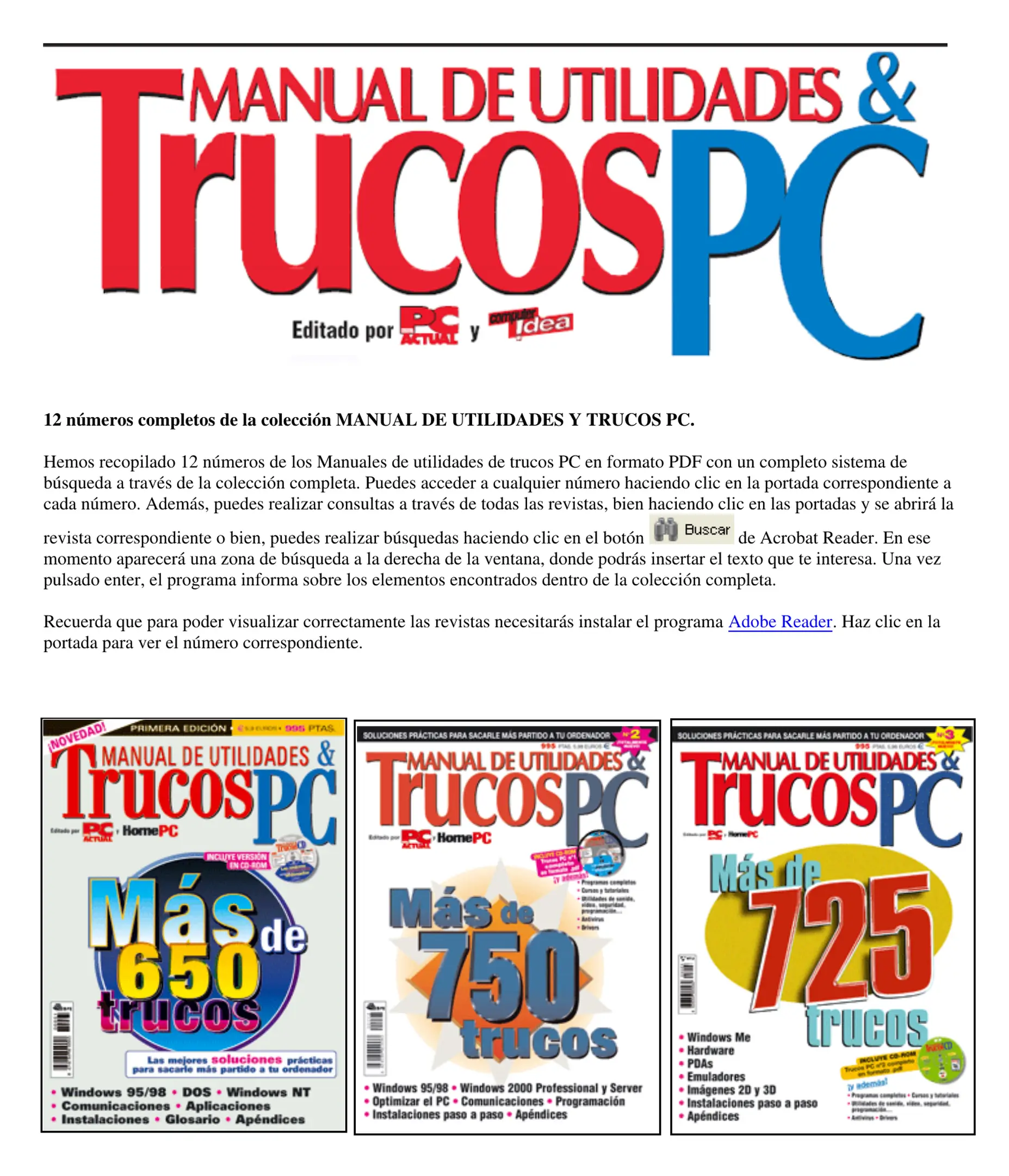 Manual de utilidades y trucos PC