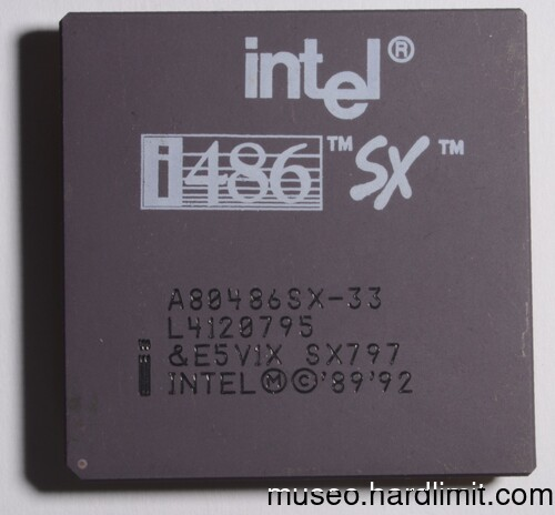 486 SX CPU at 33MHz