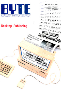 byte-magazine Desktop Publishing and Internal Modems      