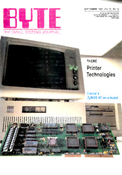 byte-magazine Printer Technologies and 80386 System Software     