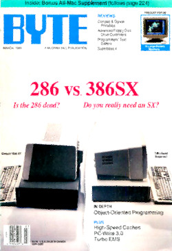 byte-magazine Mac Supplement 286 vs 386sx Object Oriented Programming   