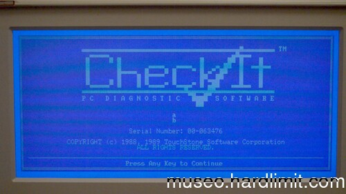 Check-It 2.1 on a Epson PC Portable