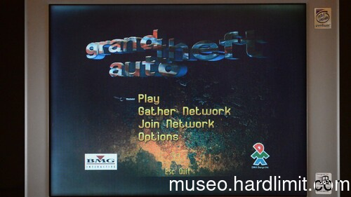 GTA's main menu on a Satellite 230CX