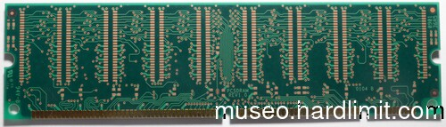64Mb DIMM module al 100MHz (back)