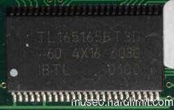 EDO memory IC with 4M words of 16 bits