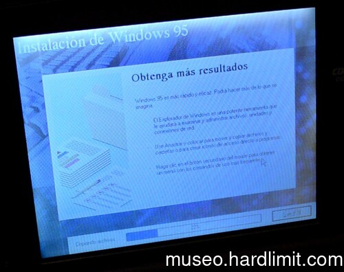 Windows 95 OSR2.5 in Spanish installation