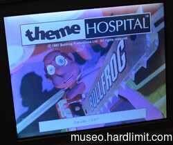 Theme Hospital's splash screen in a Contura 420C