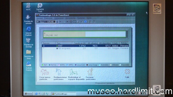 Partition Magic 5.0 on a Satellite 230CX